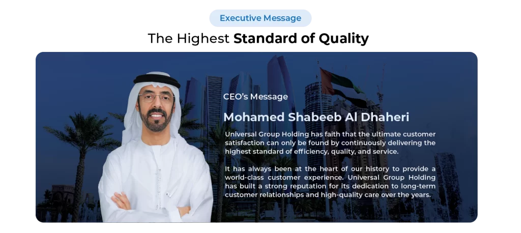 Mohamed Shabeeb Al Dhaheri_CEO Massage